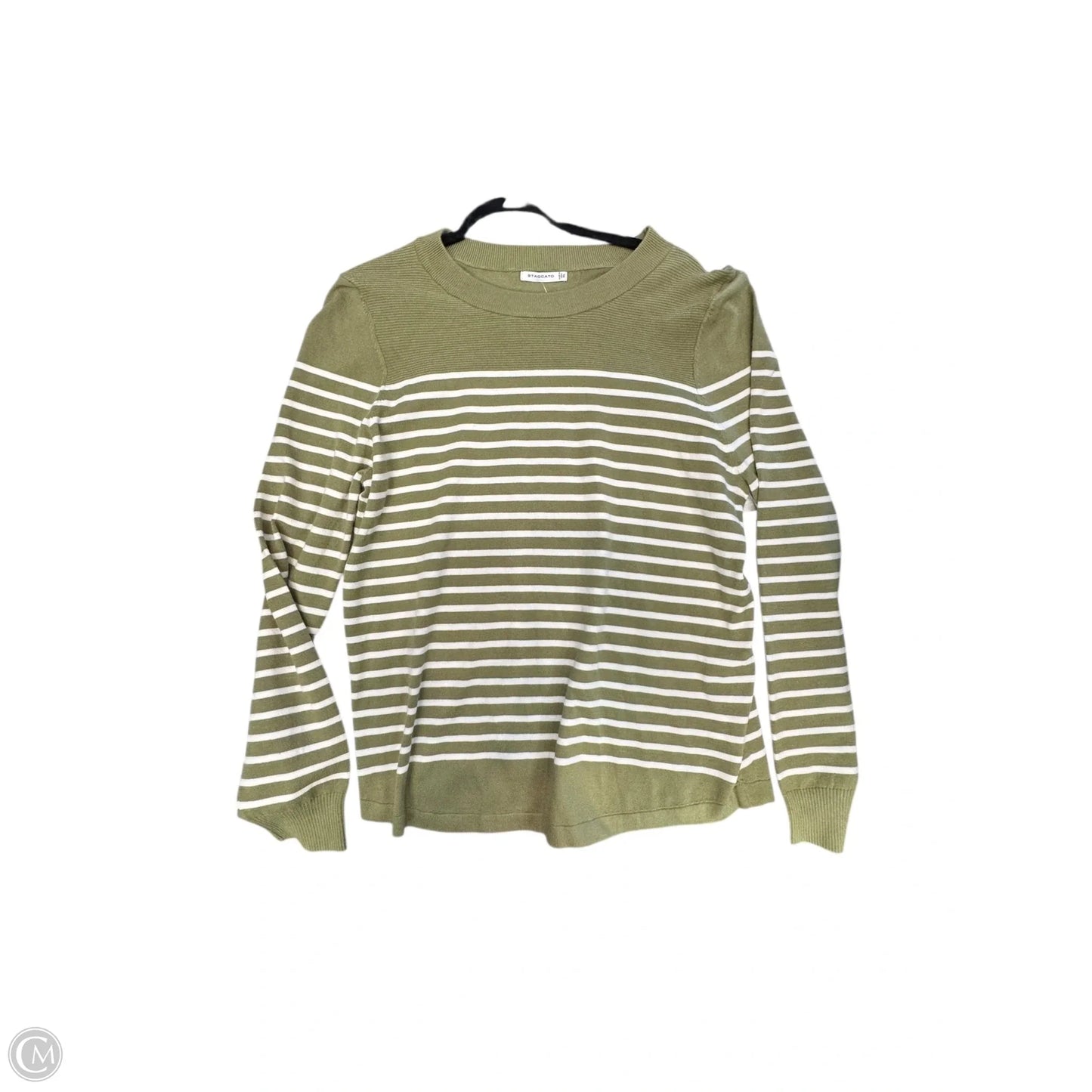 Top Long Sleeve By Staccato In Green, Size: Xl