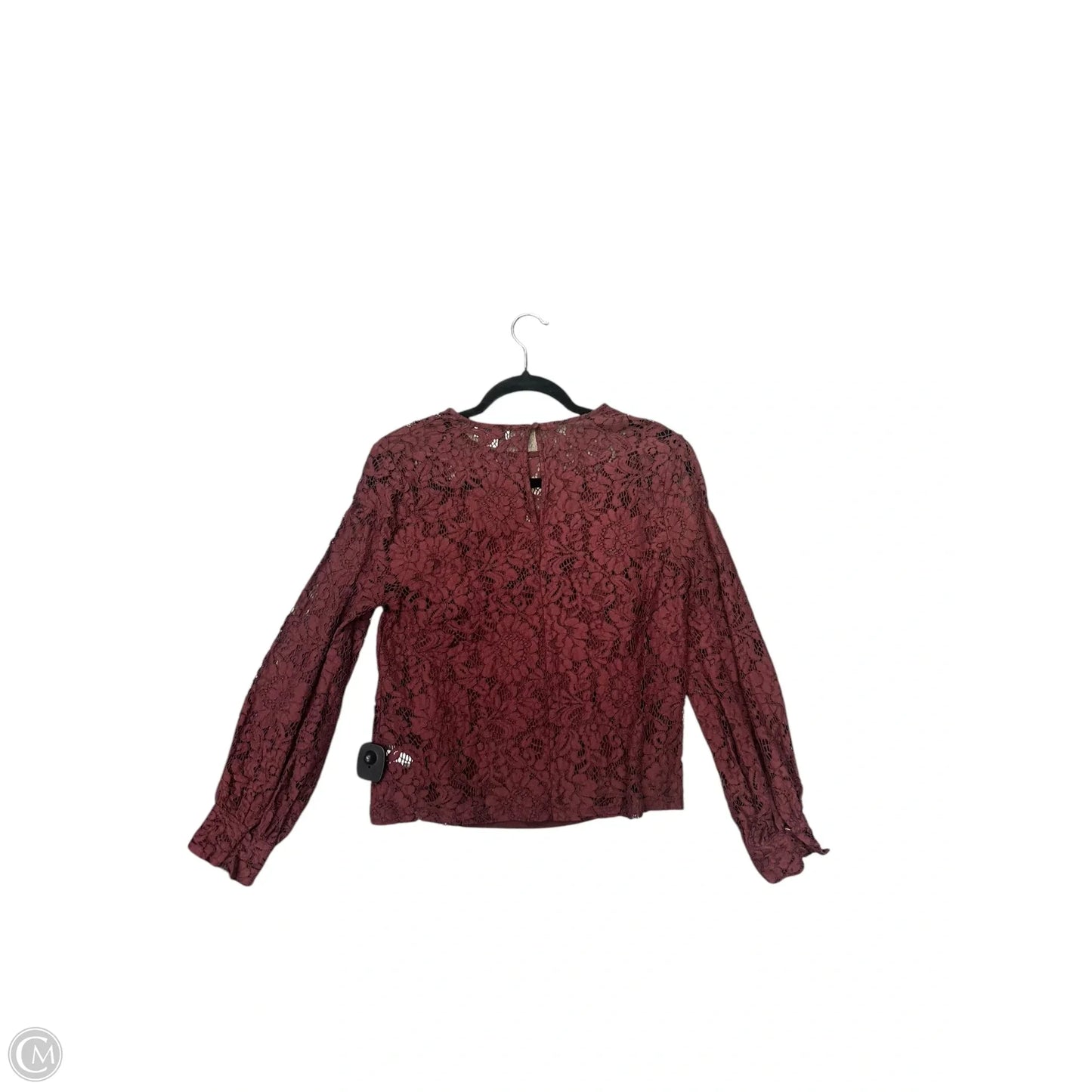 Top Long Sleeve By Allison Joy In Red, Size: S