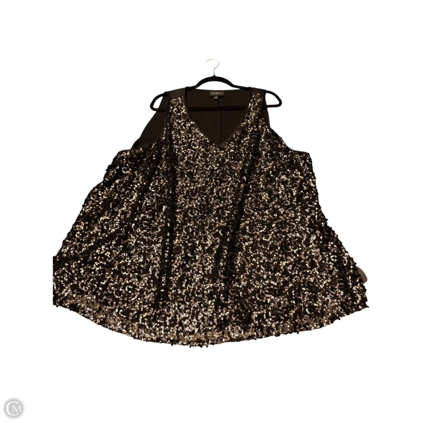 Top Sleeveless By Lane Bryant In Black, Size: 4x