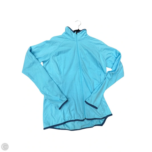 Athletic Sweatshirt Collar By Tek Gear In Blue, Size: L