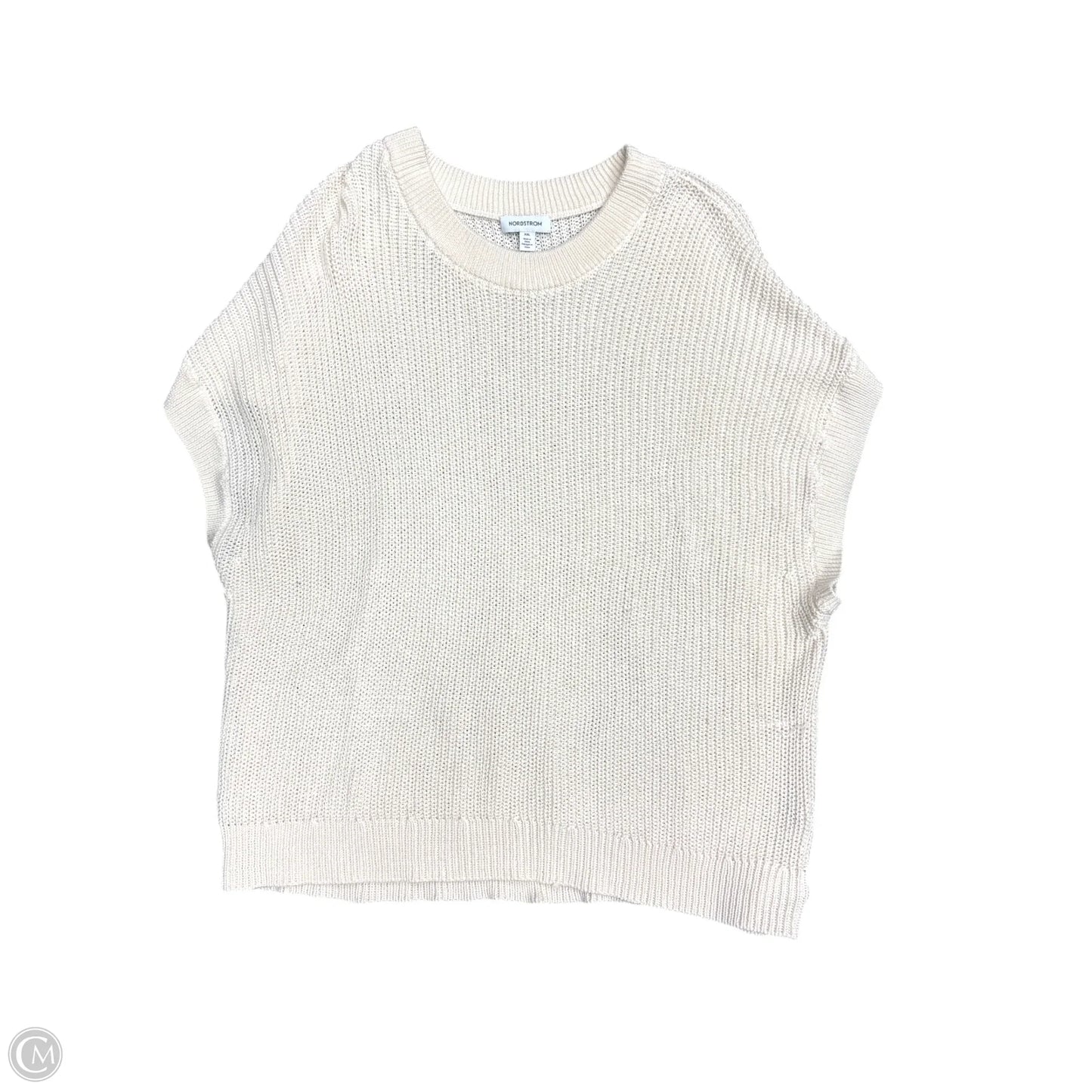 Vest Sweater By Nordstrom In Cream, Size: Xxl