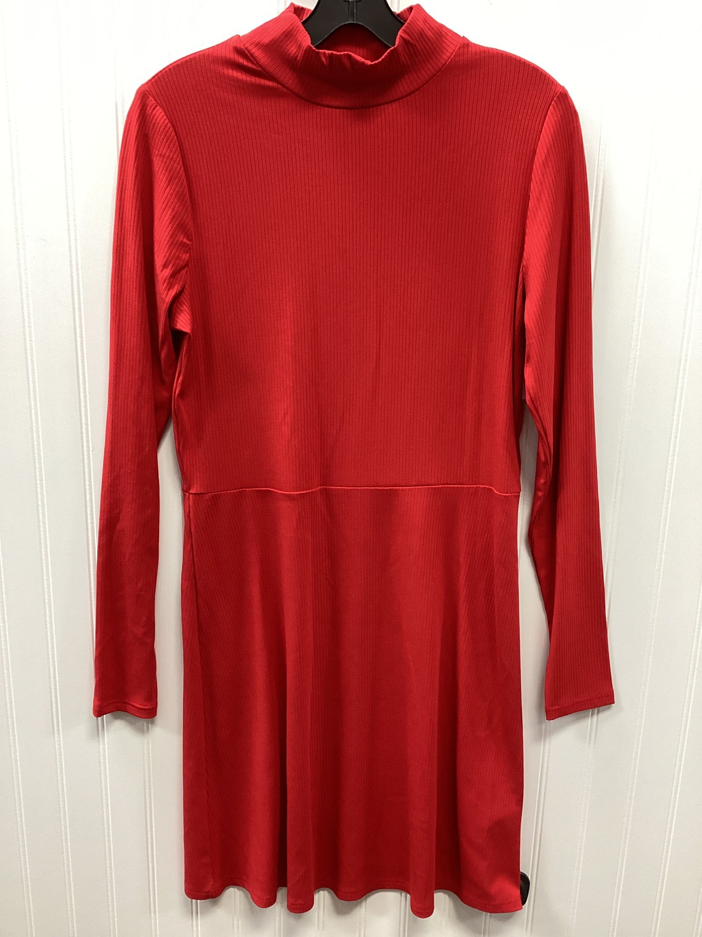 Dress Casual Midi By Banana Republic In Red, Size:S