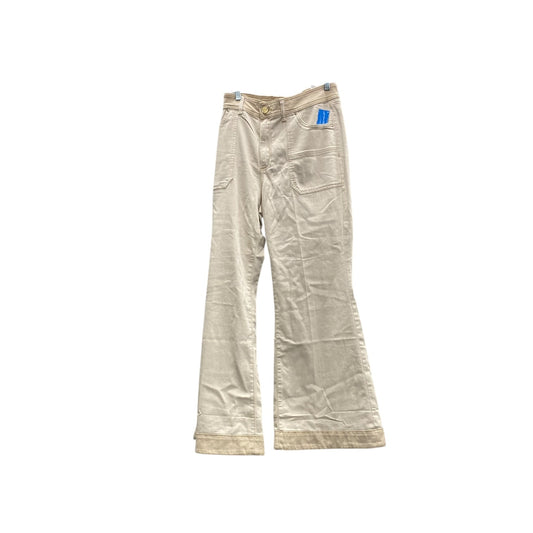 Jeans Wide Leg By Chicos In Cream, Size:16