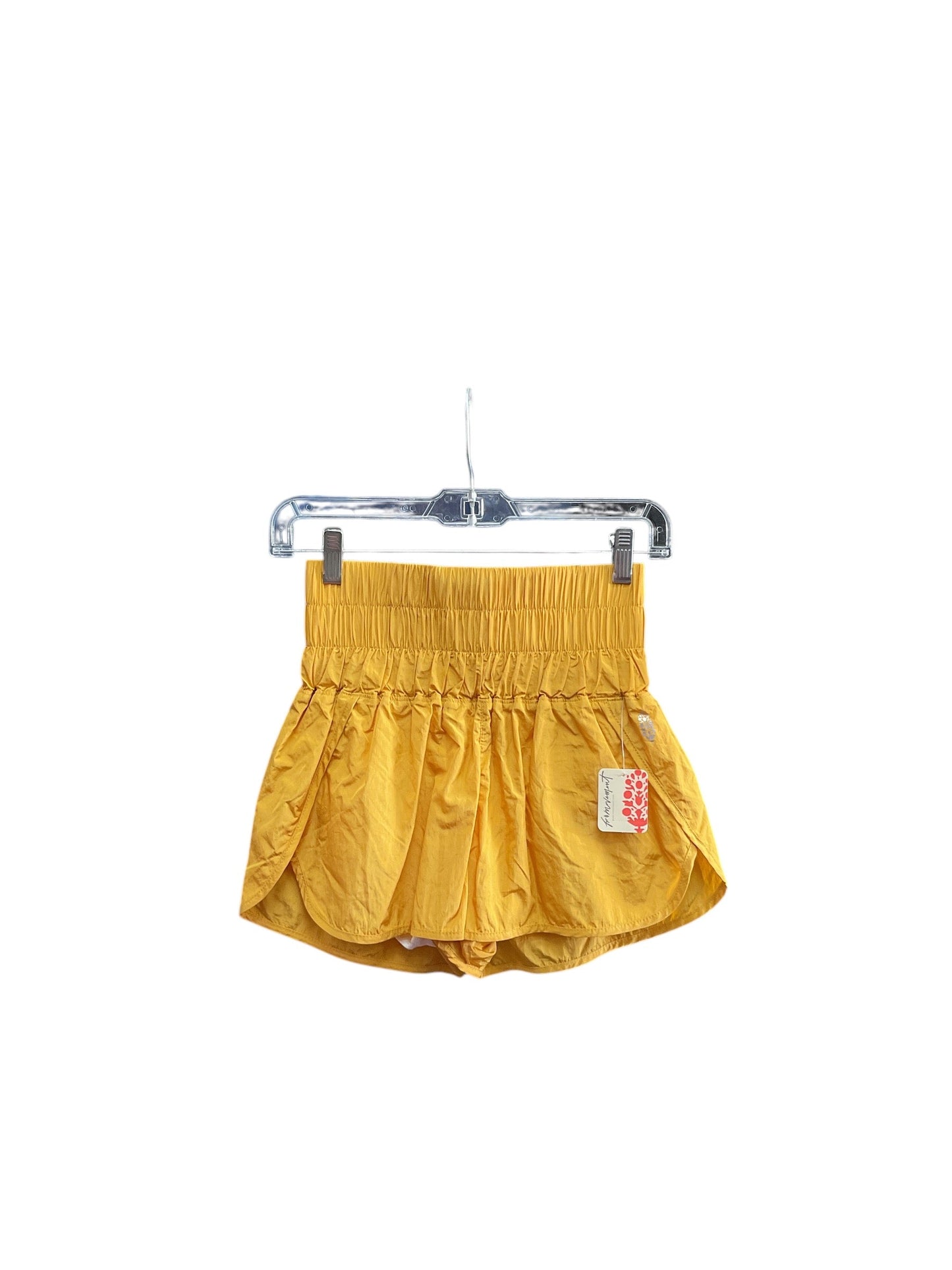 Athletic Shorts By Free People In Yellow, Size: Xs