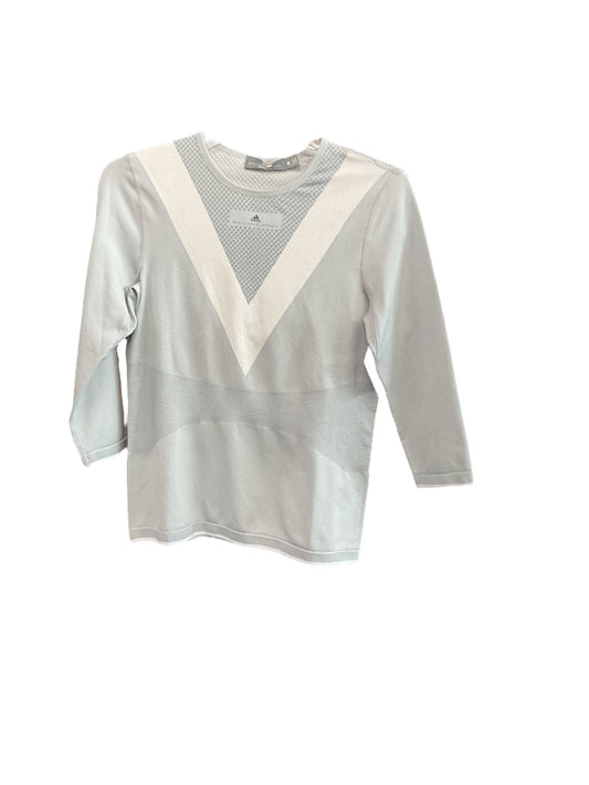 Athletic Top Long Sleeve Crewneck By Stella McCartney for Adidas In Grey, Size: M