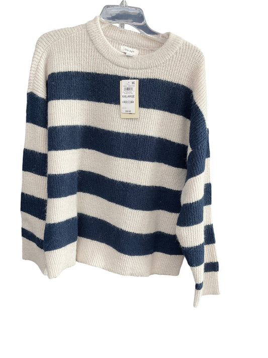 Sweater By Clothes Mentor In Striped Pattern, Size: 2x