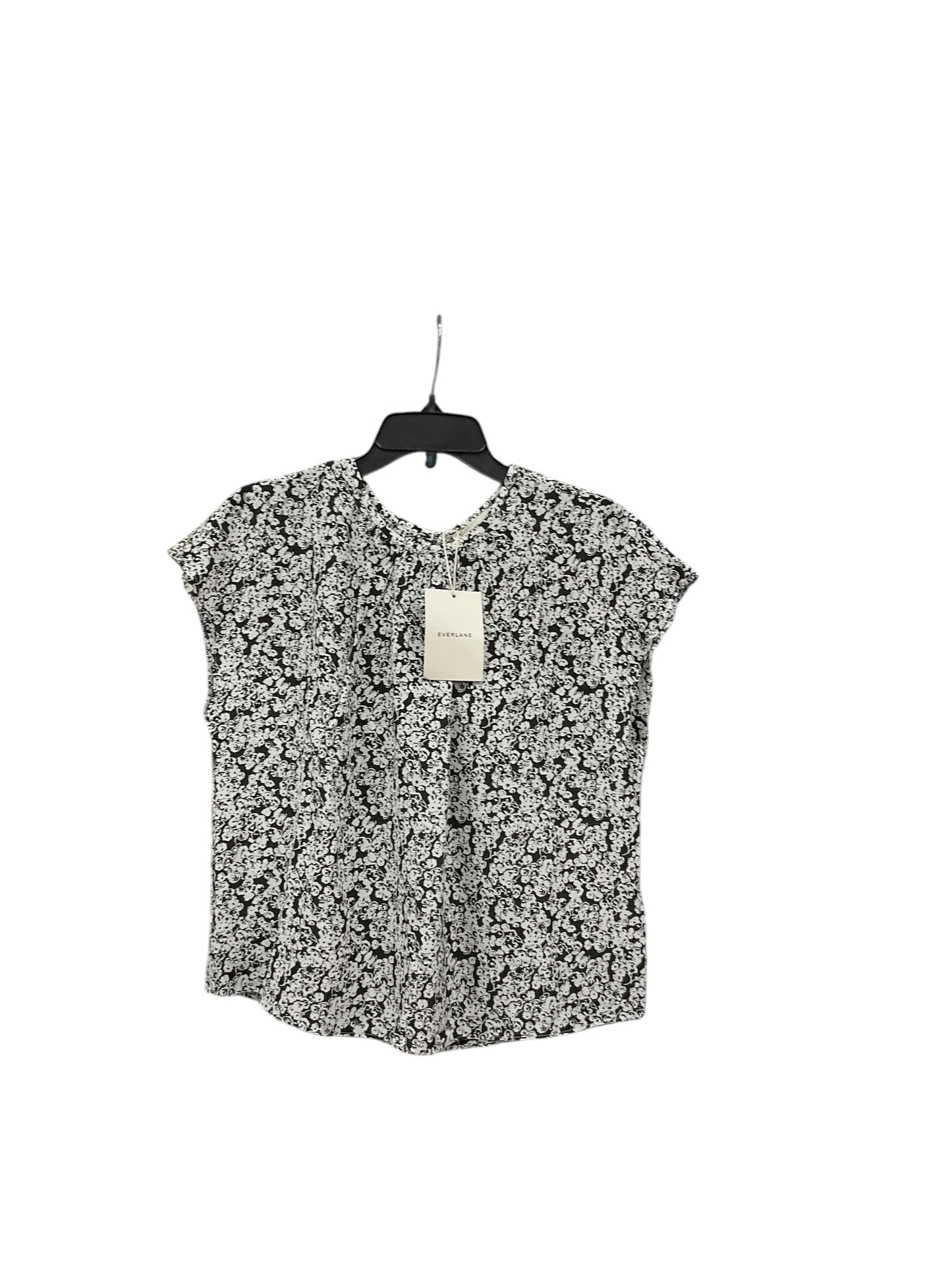 Top Short Sleeve By Everlane In Black & White, Size: S