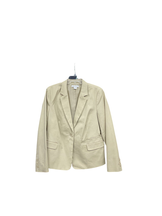 Blazer By Liz Claiborne In Tan, Size: Xl