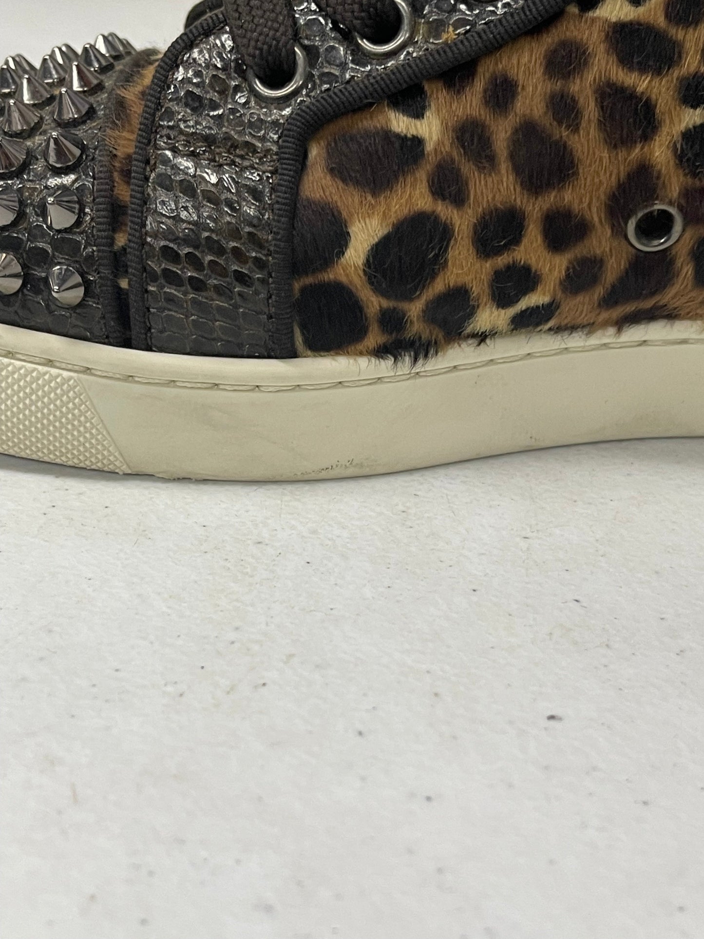 Animal Print Shoes Luxury Designer Christian Louboutin, Size 7.5