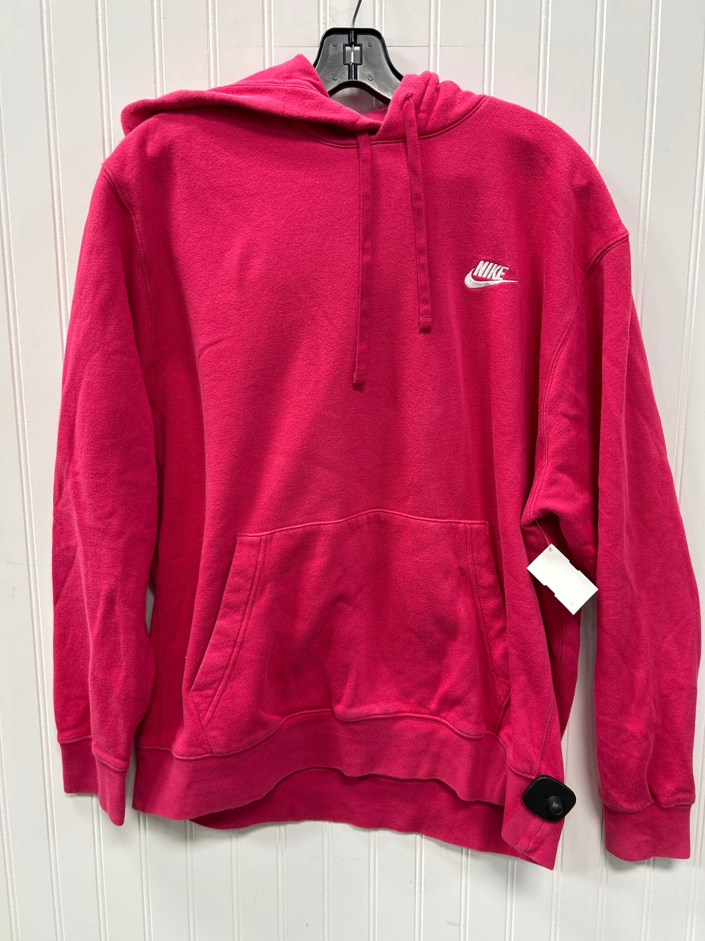 Athletic Sweatshirt Hoodie By Nike Apparel In Pink, Size:Xl