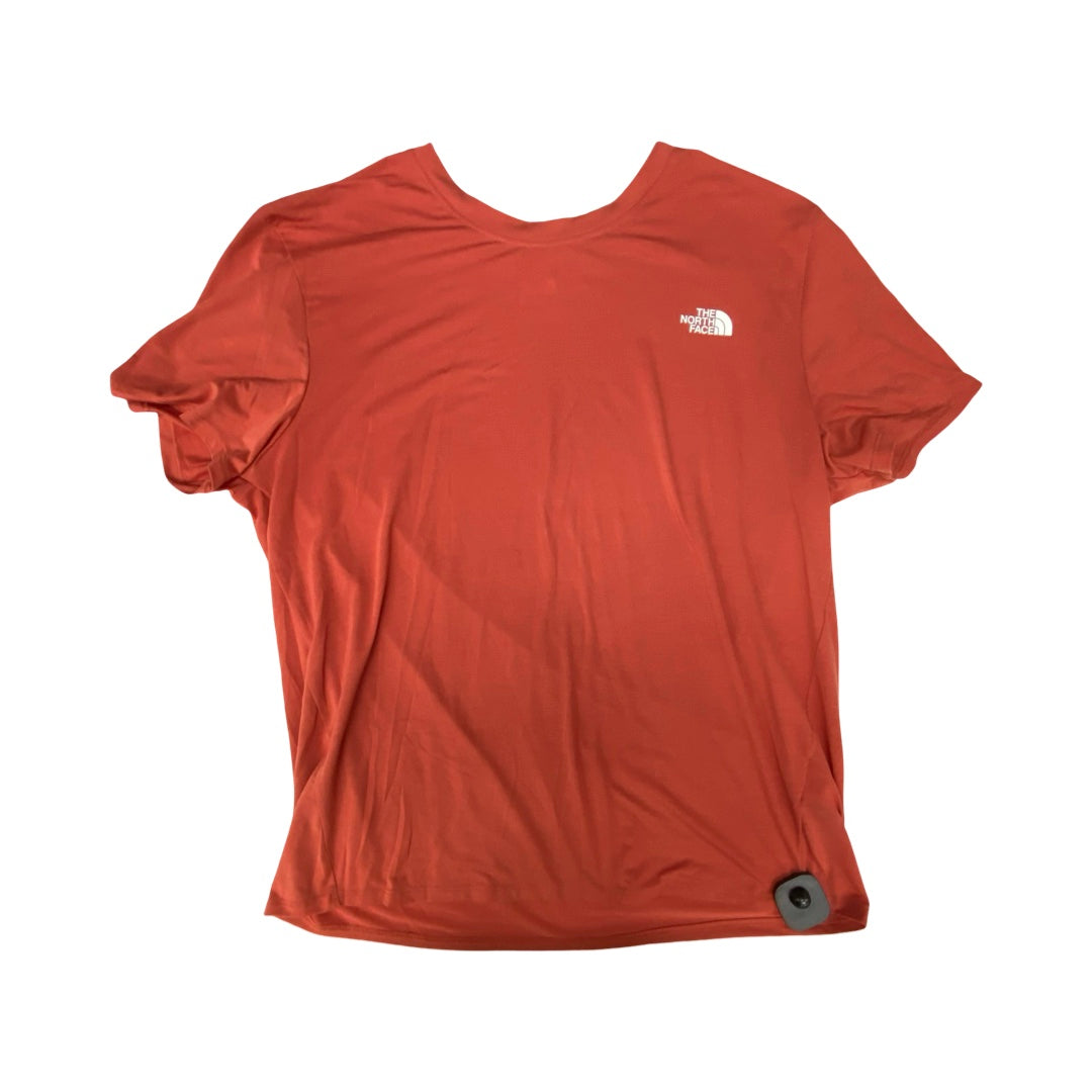 Athletic Top Ss By The North Face In Orange, Size:L