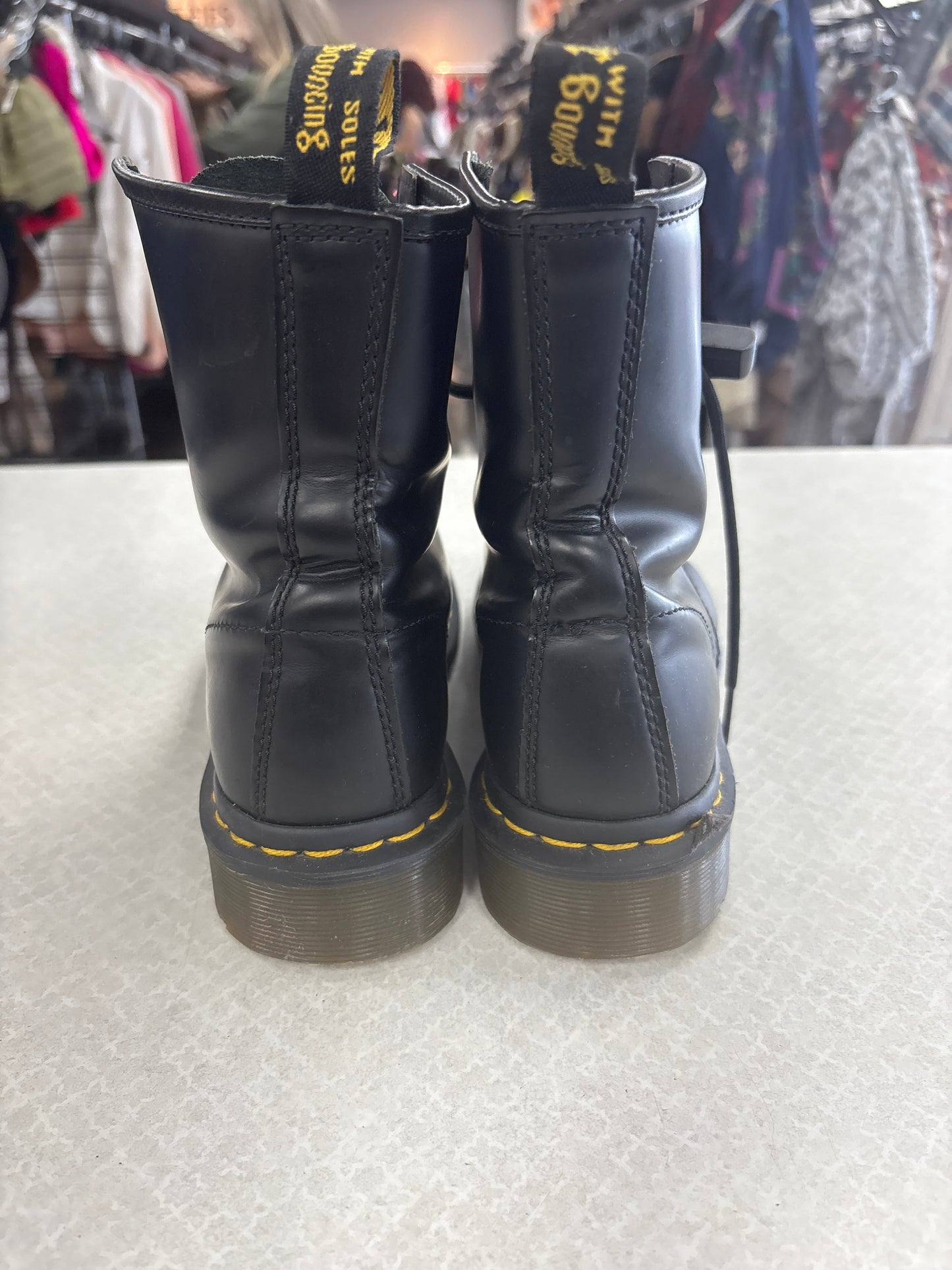 BOOTS COMBAT by DR MARTENS In BLACK, Size: 6