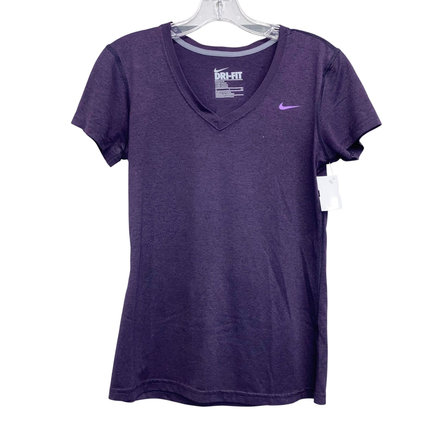 Athletic Top Ss By Nike Apparel In Purple, Size:S