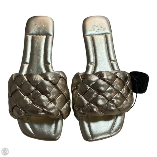 Sandals Flats By Marc Fisher In Gold, Size: 9.5