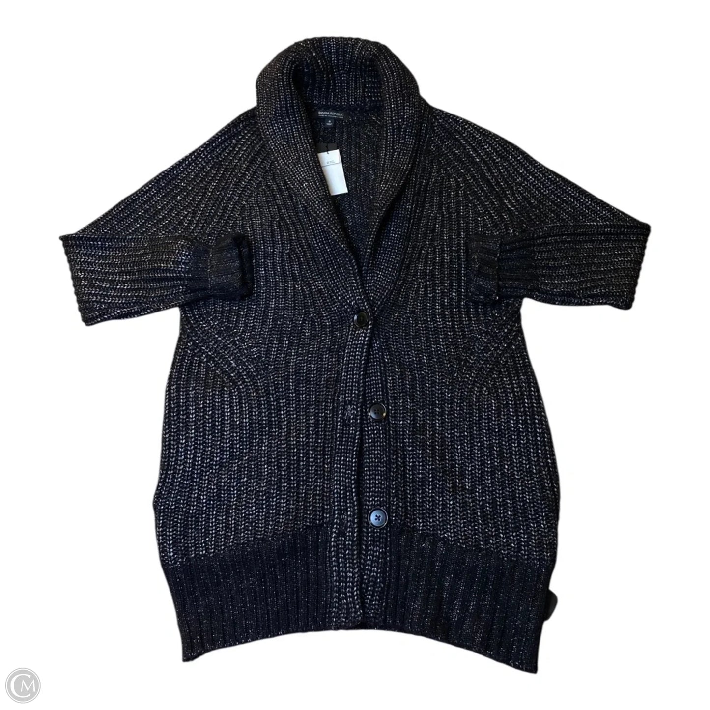 Sweater Cardigan By Banana Republic In Black, Size: S