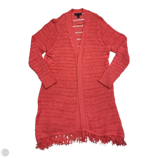 Sweater Cardigan By Lane Bryant In Pink, Size: 16