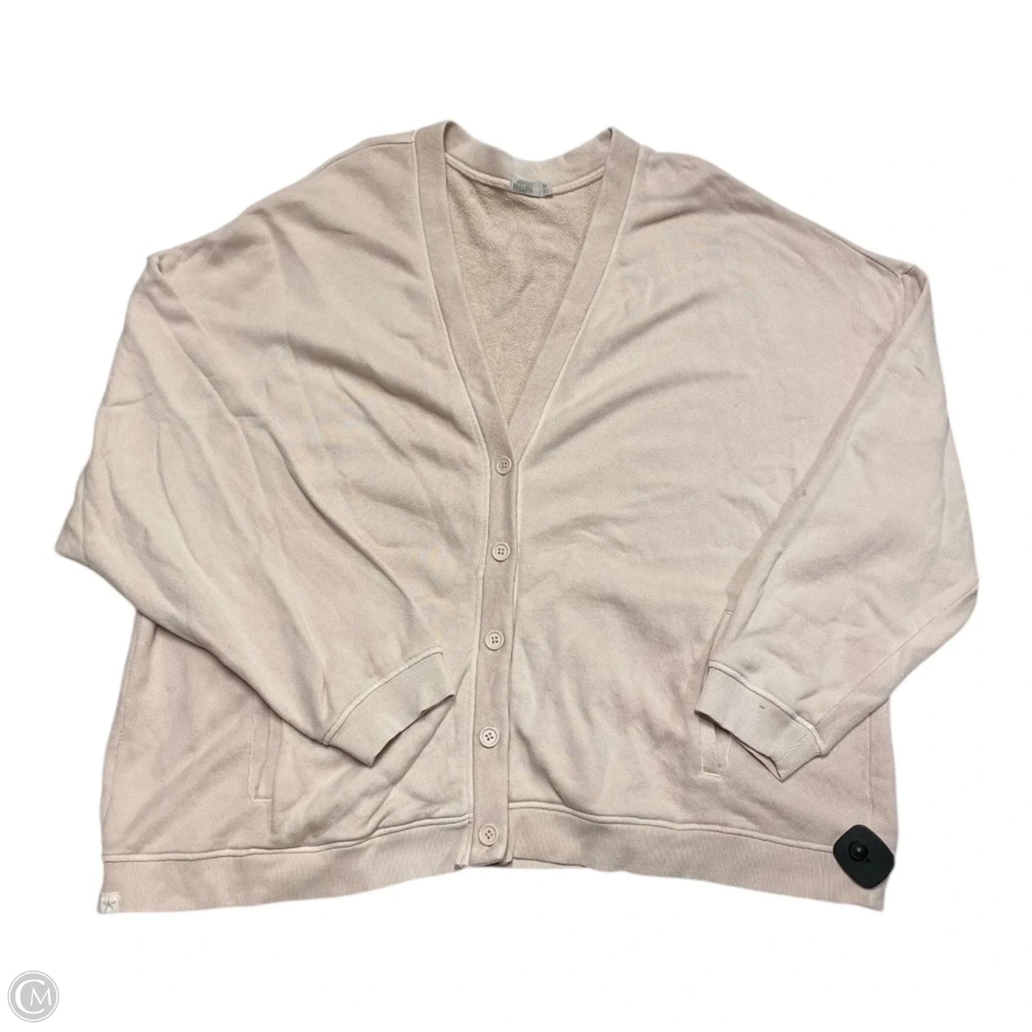 Sweater Cardigan Designer By Barefoot Dreams In Tan, Size: 3x