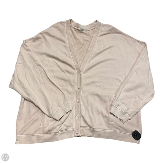 Sweater Cardigan Designer By Barefoot Dreams In Tan, Size: 3x