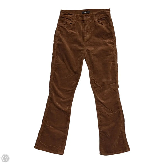Pants Corduroy By 7 For All Mankind In Brown, Size: 6