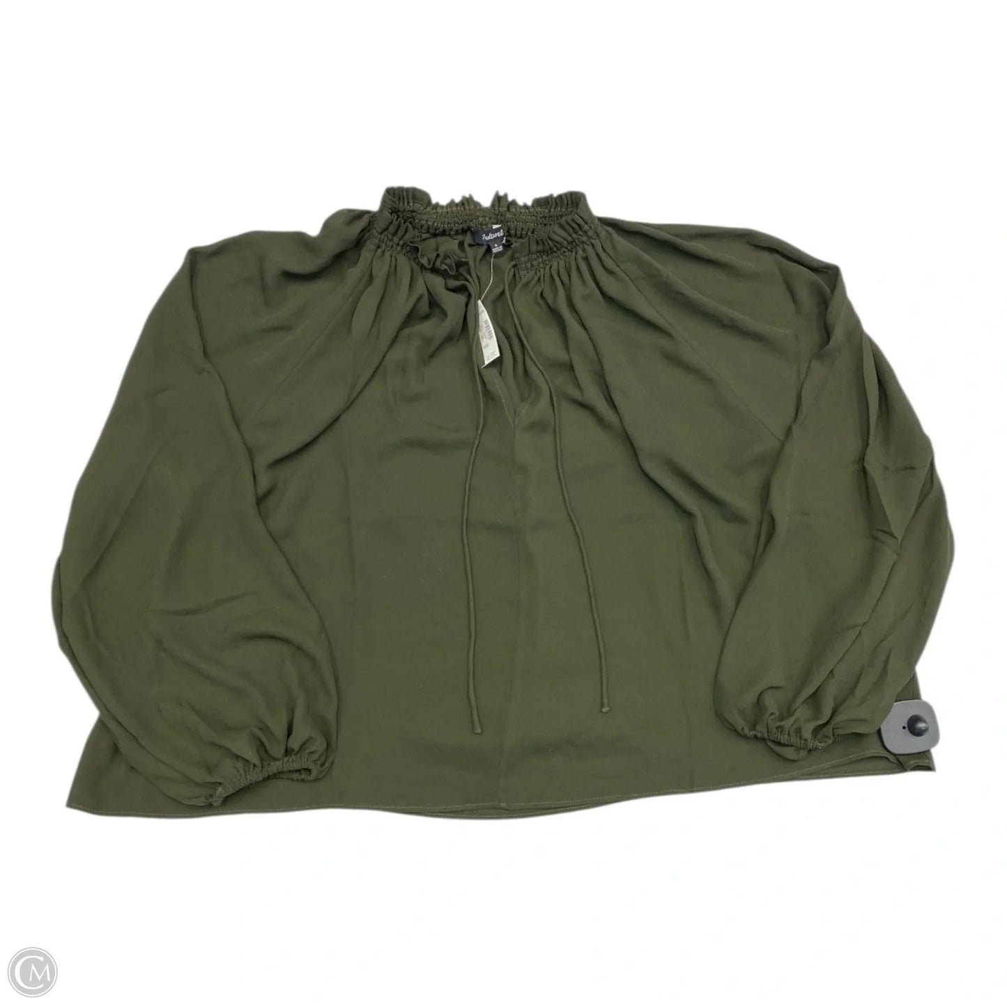 Top Long Sleeve By Madewell In Green, Size: S