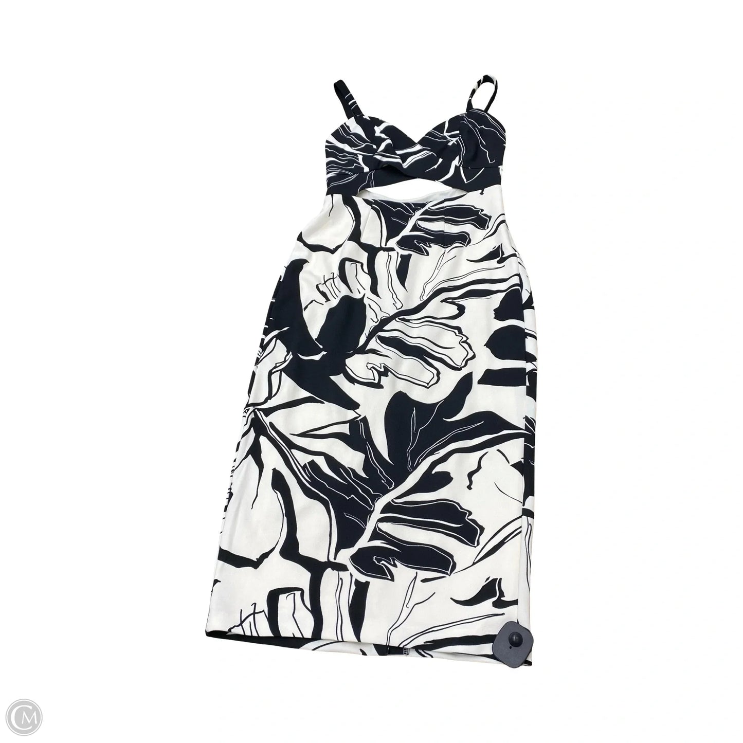 Dress Casual Midi By Express In Black & White, Size: S