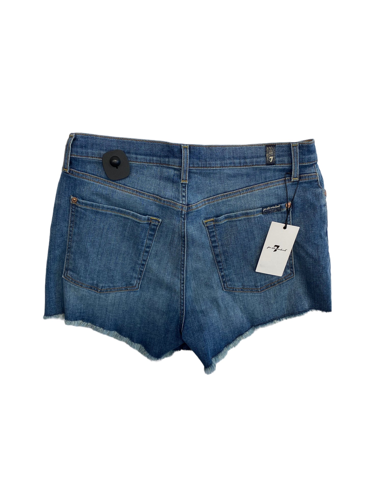 Blue Denim Shorts 7 For All Mankind, Size 12