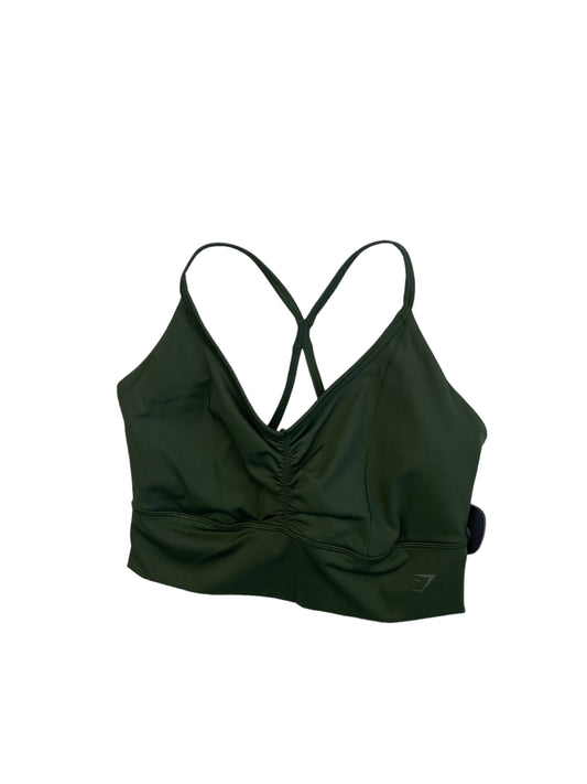 Green Athletic Bra Gym Shark, Size L