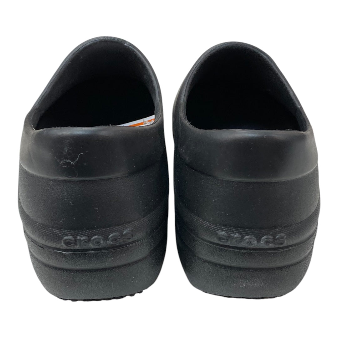 Shoes Heels Block By Crocs In Black, Size: 9