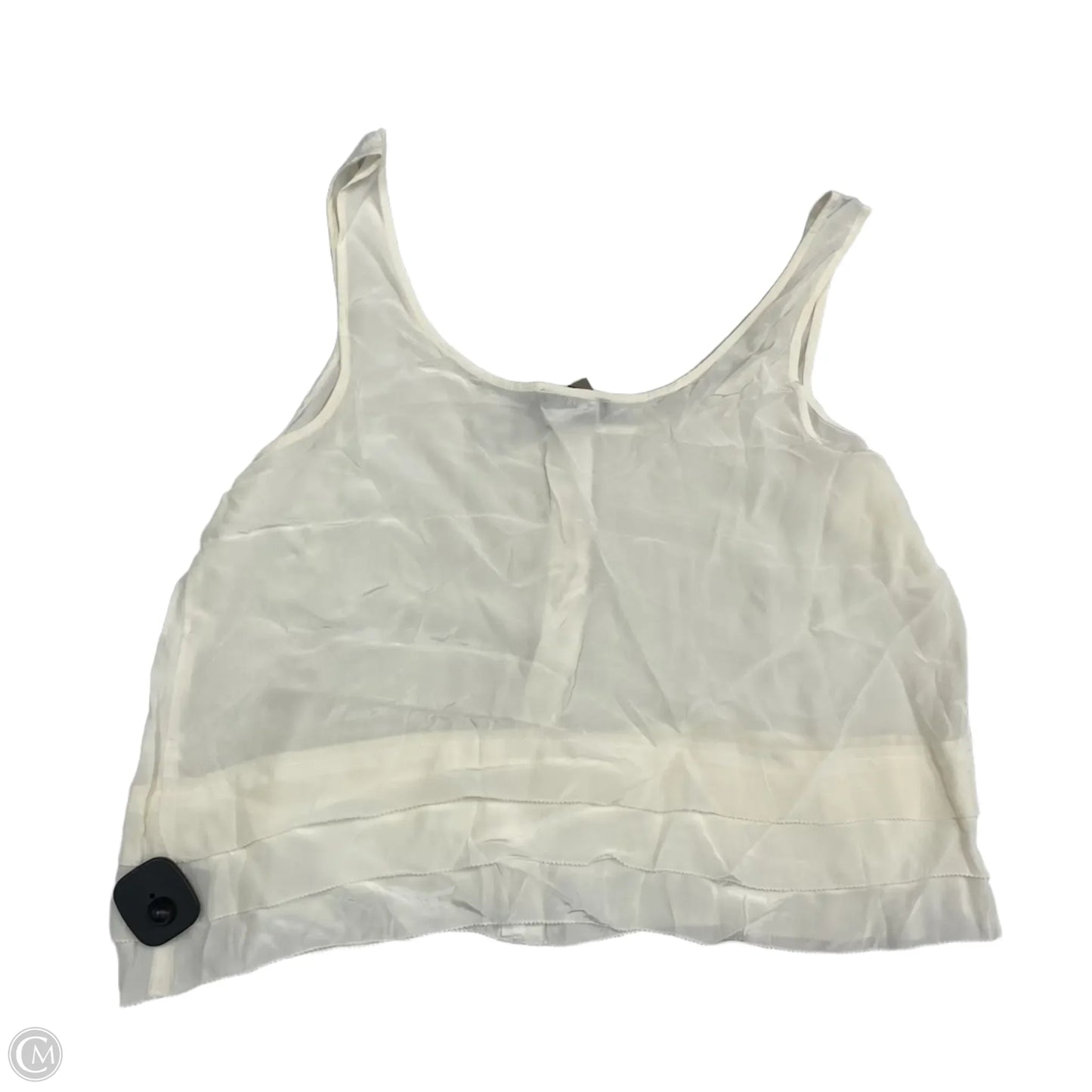 Top Sleeveless By J. Crew In Ivory, Size: L