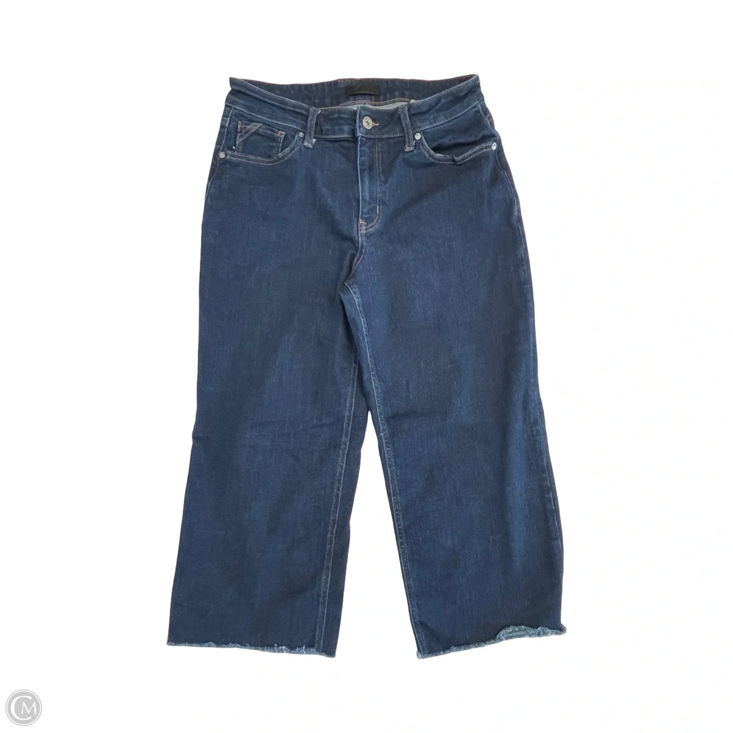 Jeans Cropped By Edgely In Blue Denim, Size: 12