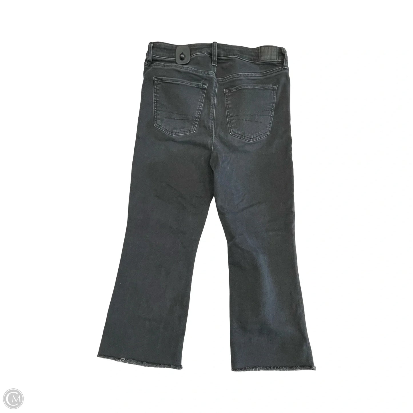 Jeans Boot Cut By American Eagle In Black Denim, Size: 10