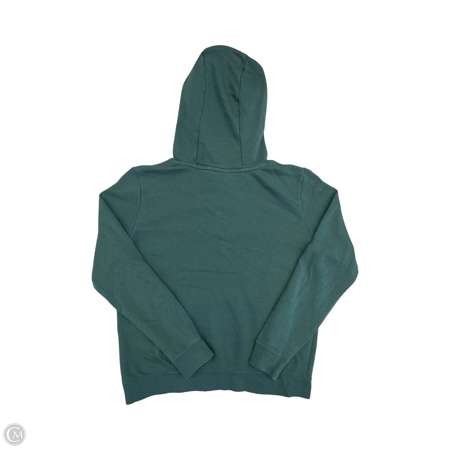 Athletic Sweatshirt Hoodie By Nike In Green, Size: M