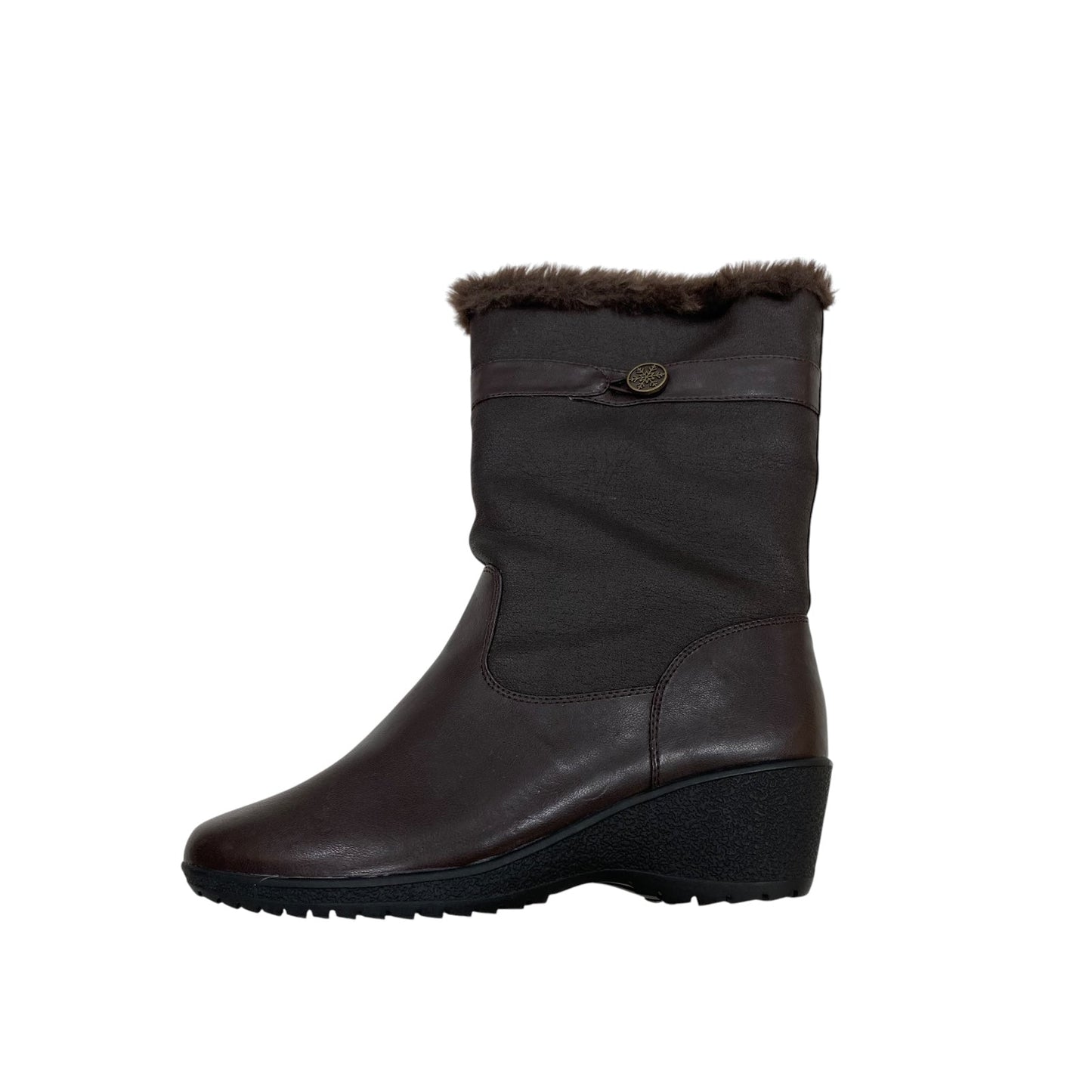 Boots Snow By Khombu In Brown, Size: 11