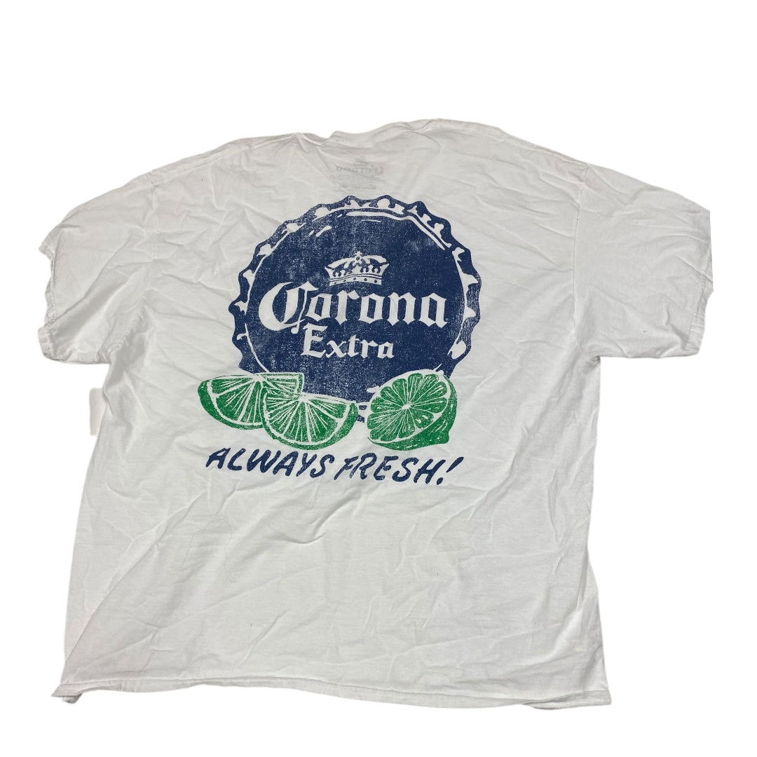 Top Short Sleeve By corona In Blue & White, Size: Xl