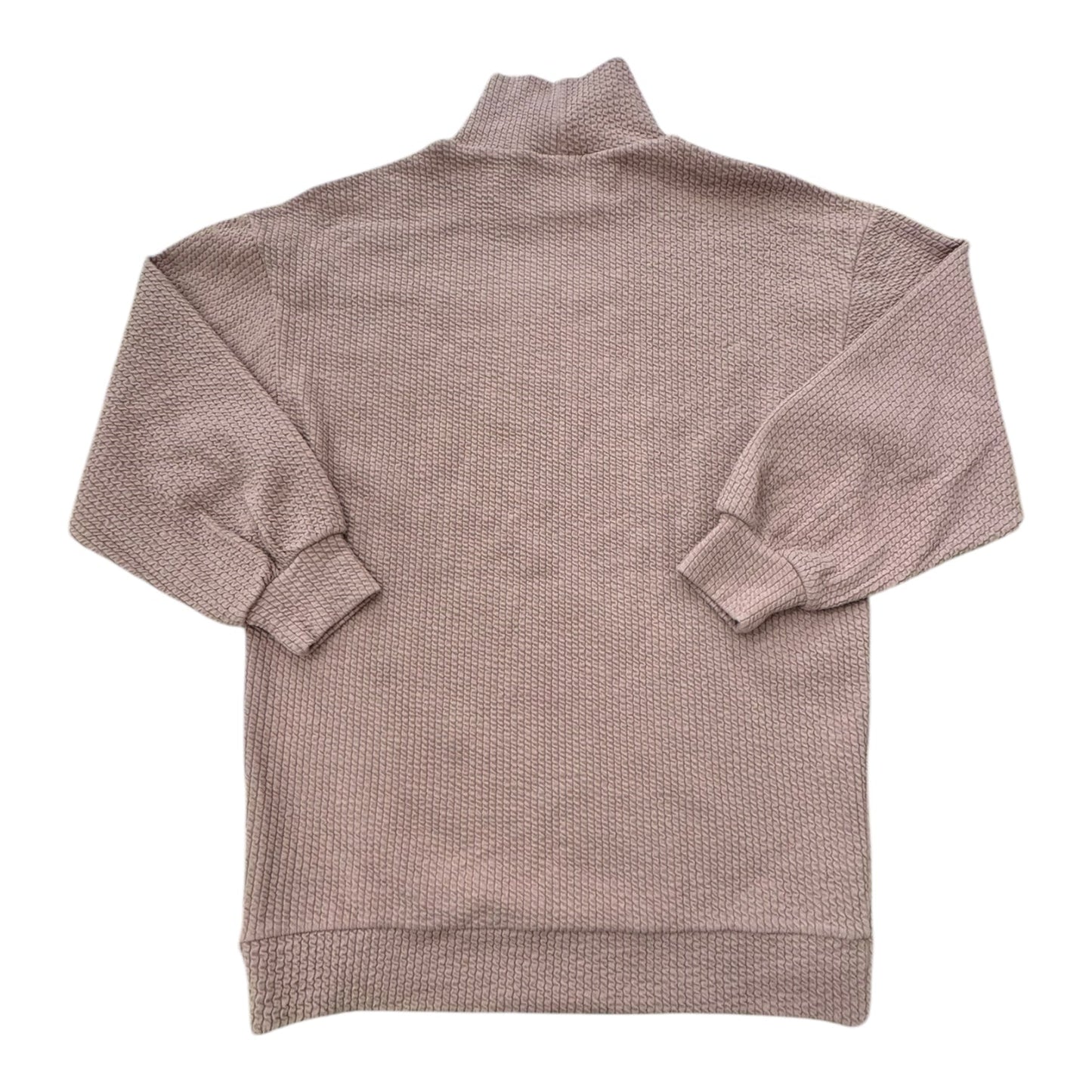 Athletic Top Long Sleeve Collar By New Balance In Mauve, Size: S