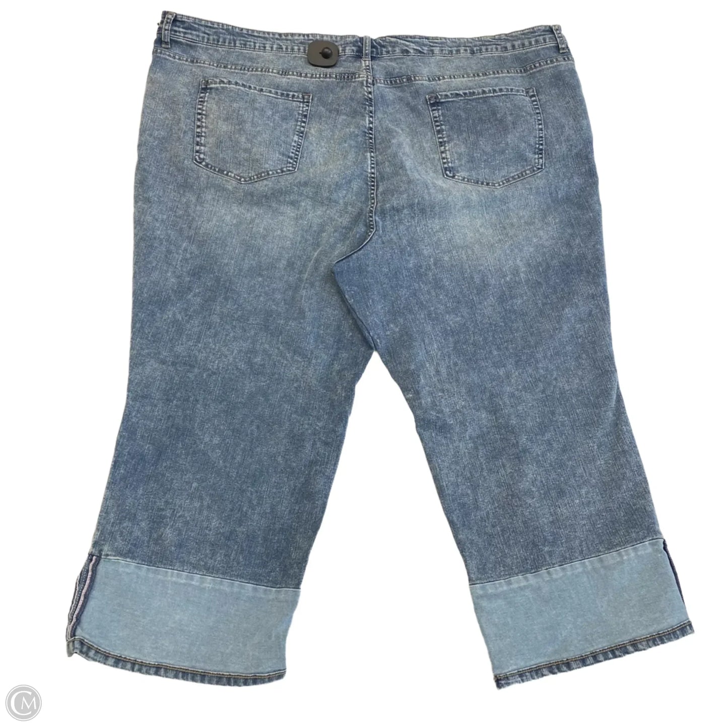 Jeans Straight By Logo In Blue Denim, Size: 14p