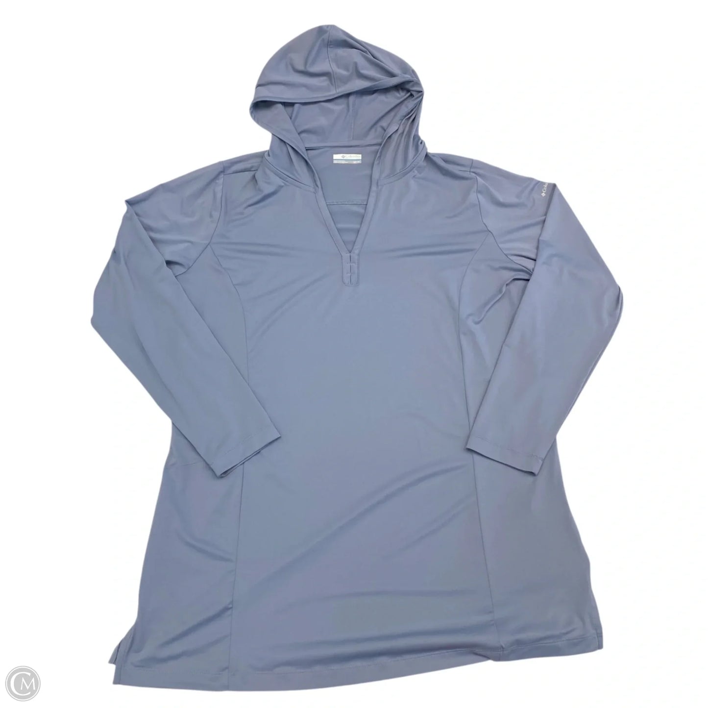 Athletic Top Long Sleeve Hoodie By Columbia In Blue, Size: 1x