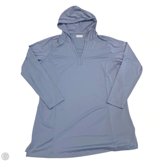 Athletic Top Long Sleeve Hoodie By Columbia In Blue, Size: 1x