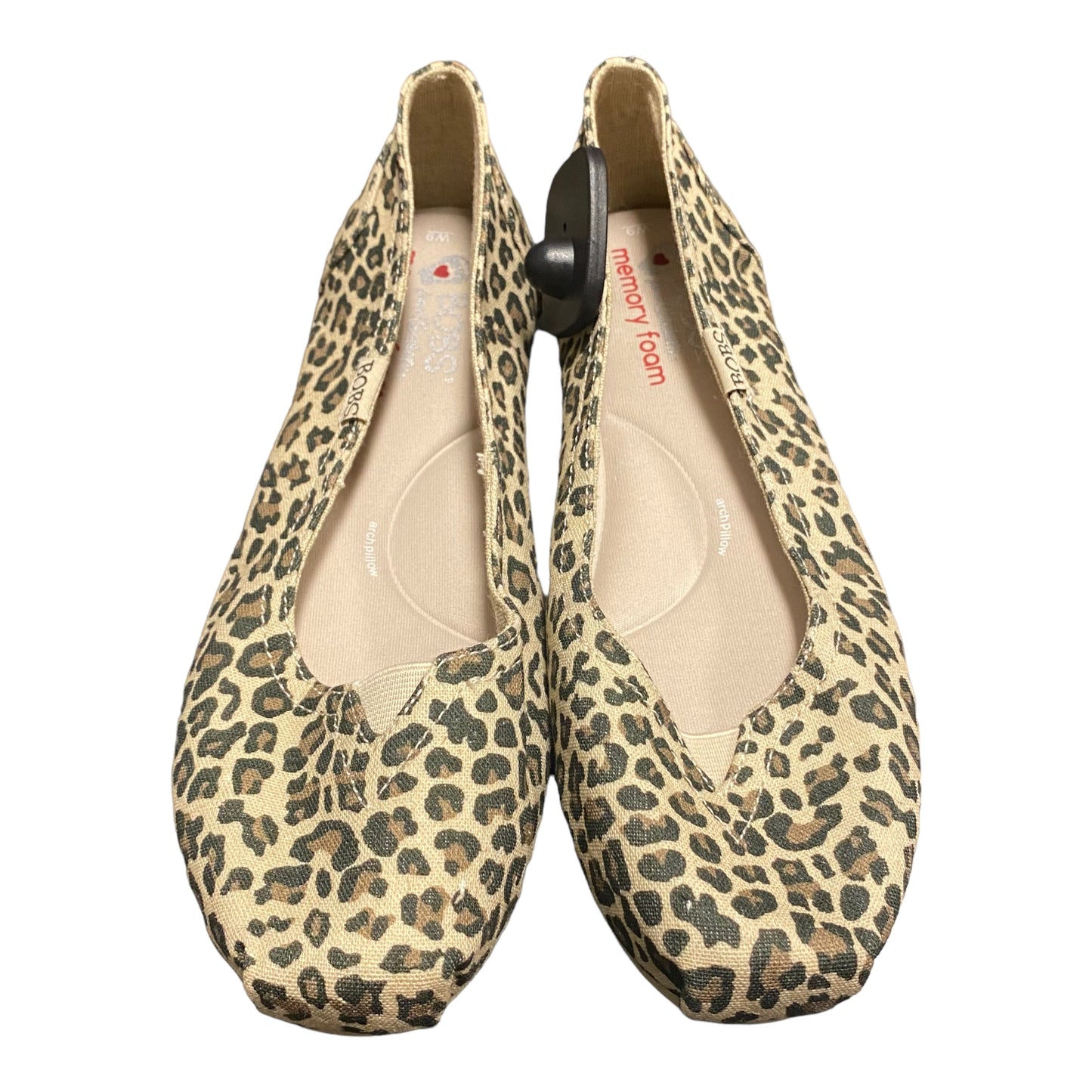 Animal Print Shoes Flats Bobs, Size 9