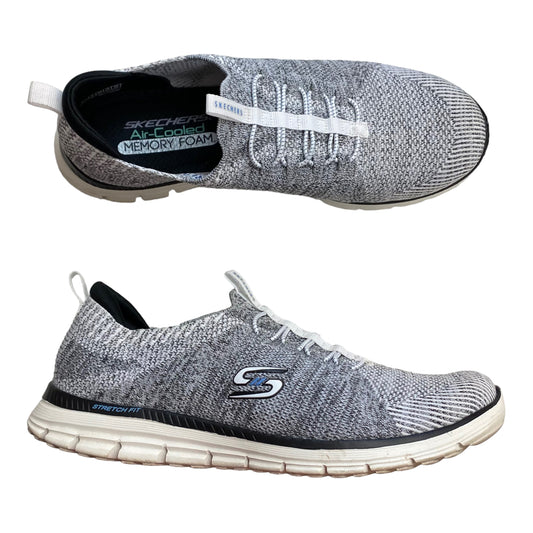 Shoes Athletic By Skechers In Grey, Size: 10