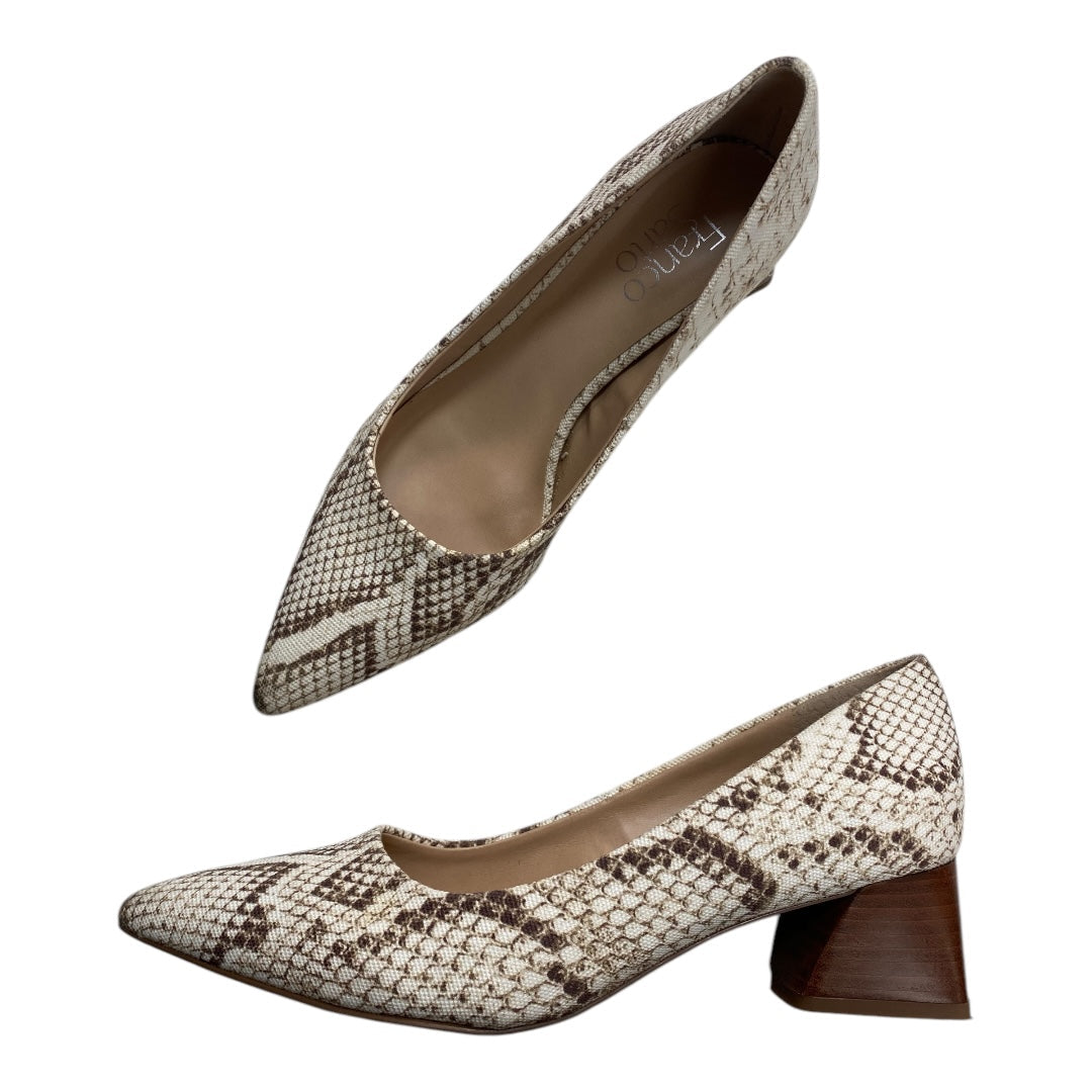 Shoes Heels Block By Franco Sarto In Snakeskin Print, Size: 8