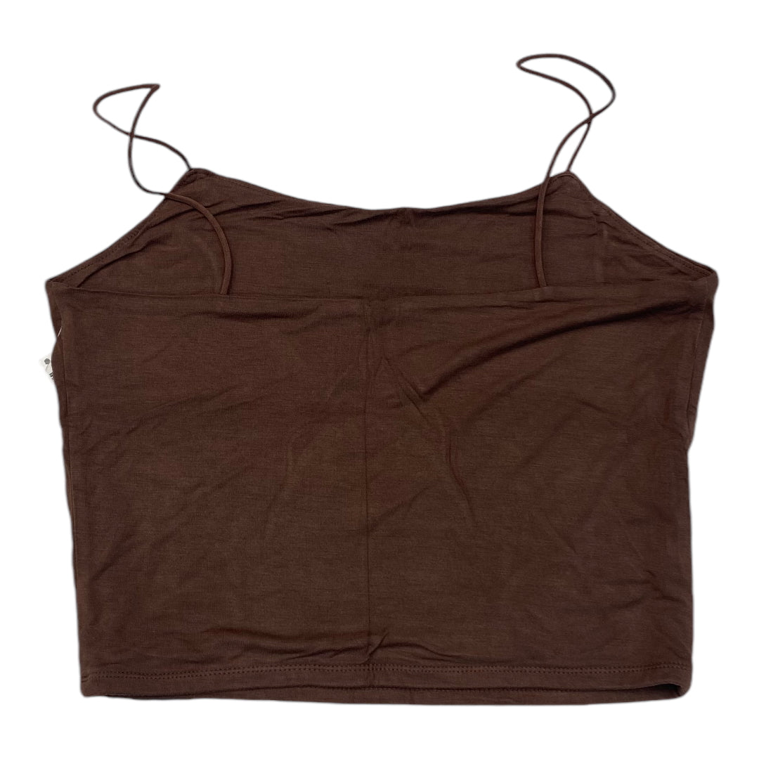 Tank Top By BE COOL In Brown, Size: L