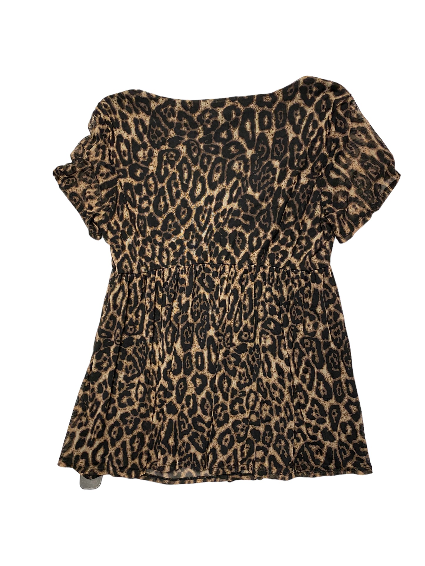 Animal Print Top Short Sleeve Torrid, Size 2x