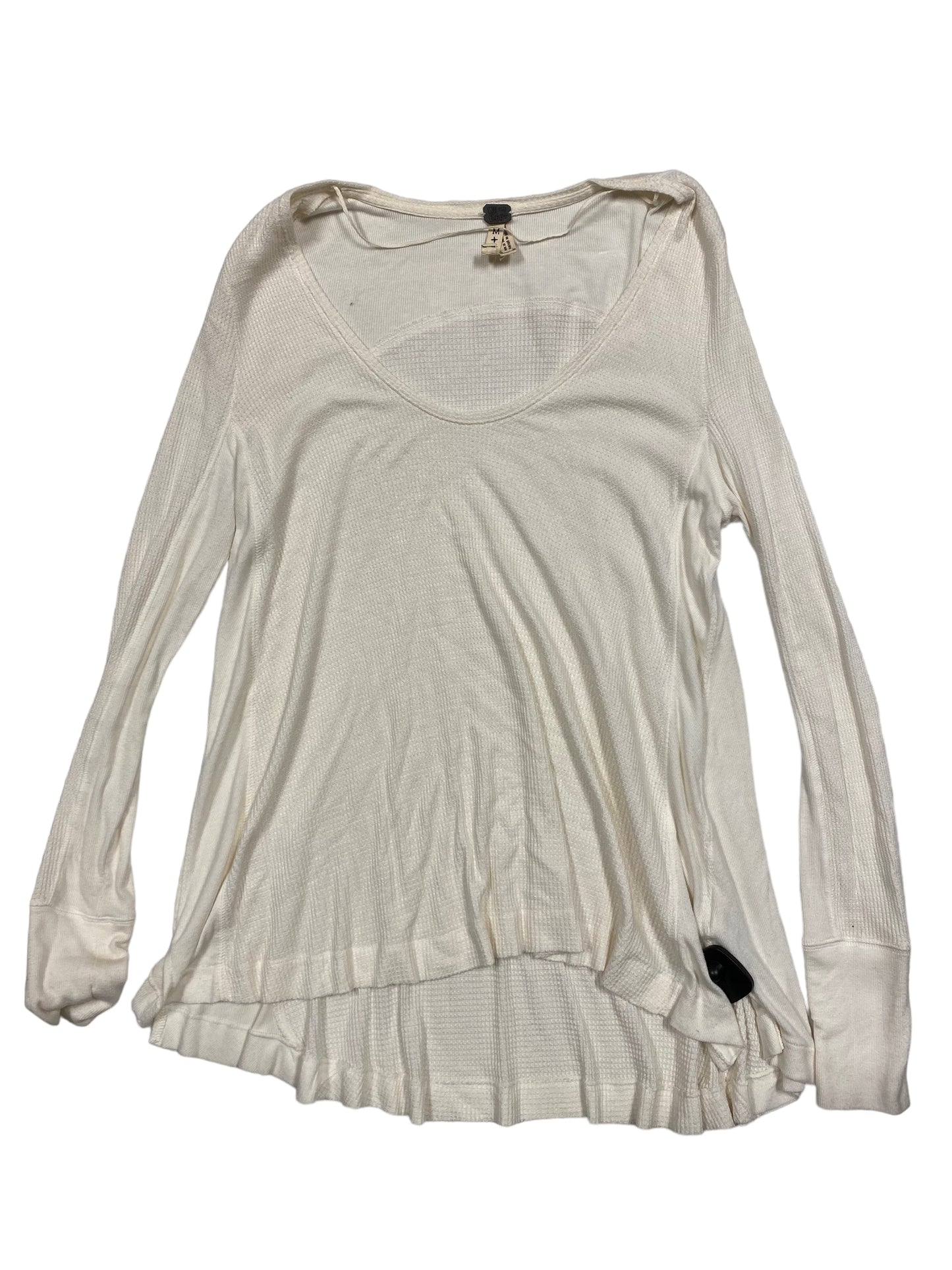 Cream Top Long Sleeve Free People, Size M