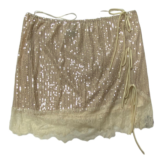 Gold Skirt Mini & Short Cmc, Size 1x