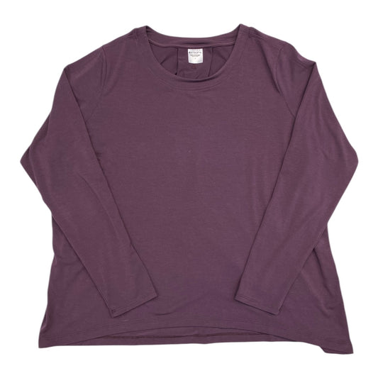 Athletic Top Long Sleeve Crewneck By Athleta In Purple, Size: M