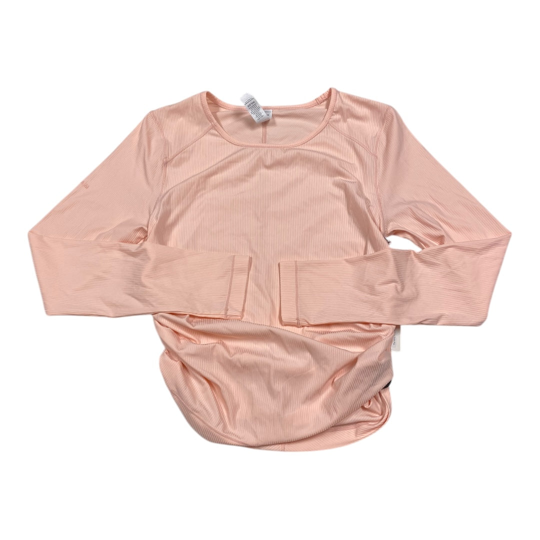 Athletic Top Long Sleeve Crewneck By Cmc In Pink, Size: L