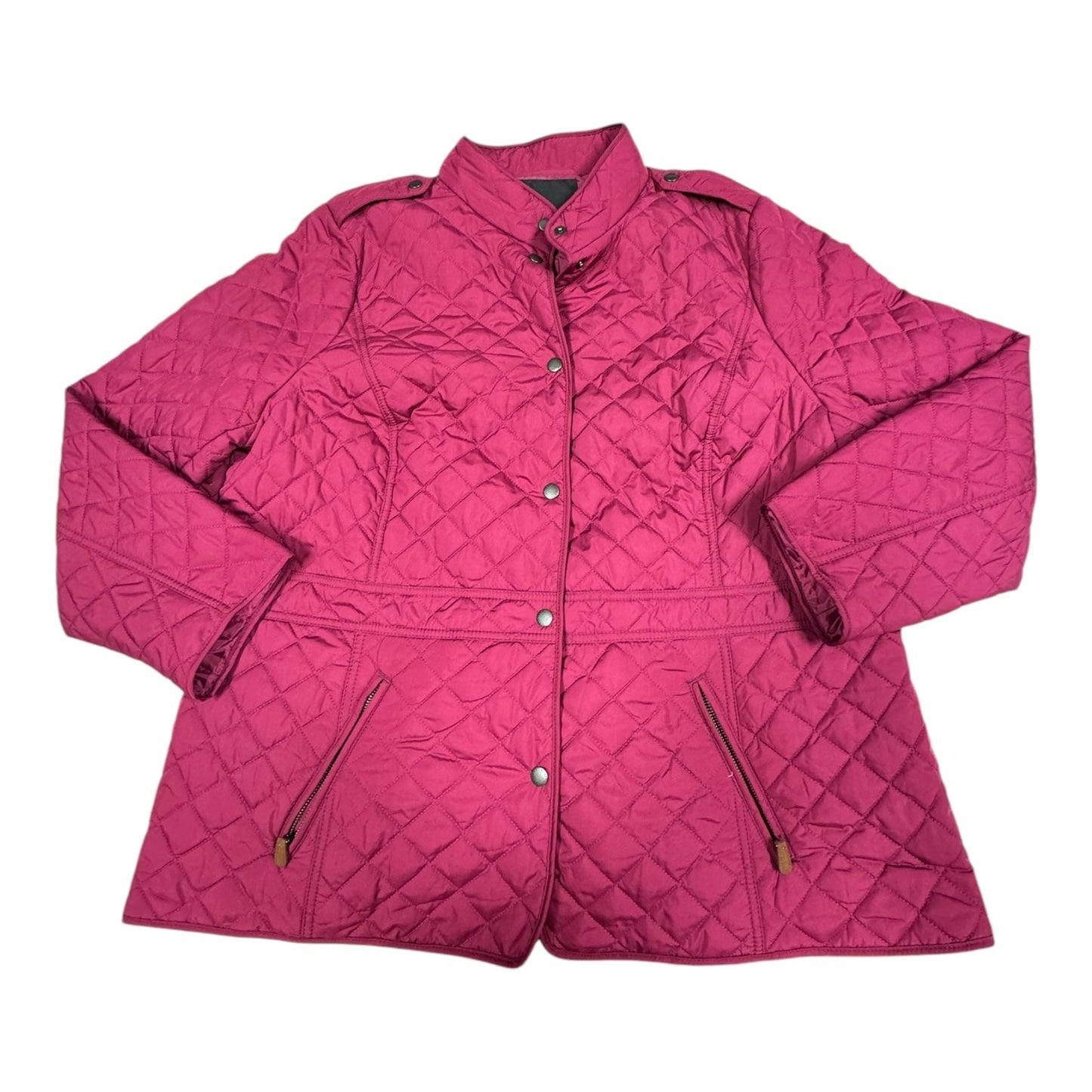 Jacket Puffer & Quilted By Talbots In Pink, Size: 2x