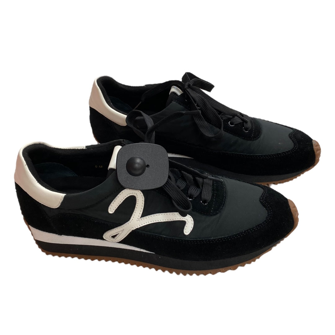 Shoes Sneakers By Vaneli In Black & White, Size: 9