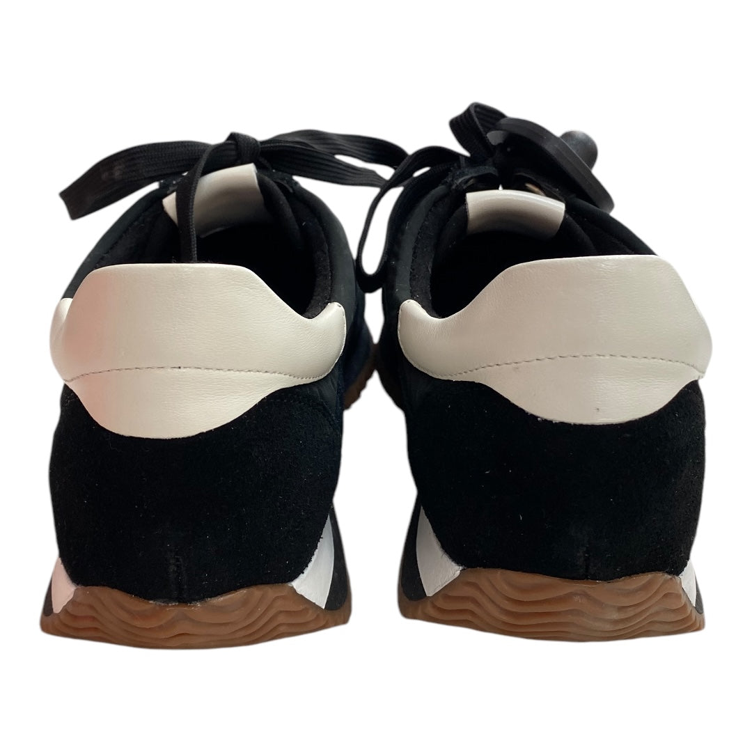 Shoes Sneakers By Vaneli In Black & White, Size: 9